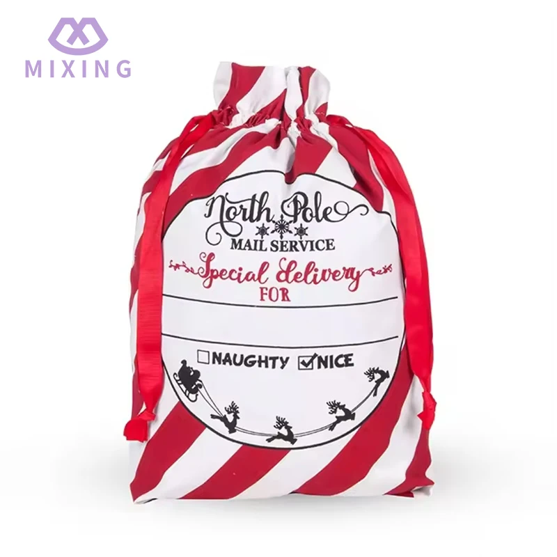 Хлопковый Рождественский мешок Санты
